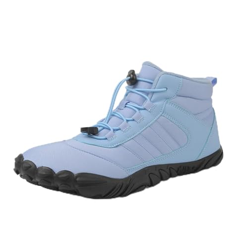 Womens Mens Hike Winter Footwear Barefoot Boots,Peak Footwear Waterproof Winter Snow Boots, Wide Toe Barefoot Hiking Non Slip Shoes