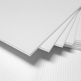 24" X 36" Coroplast Sign - 4mm - Blank White Plastic Sheet Board - Fits Most A-frames - 2 Pack