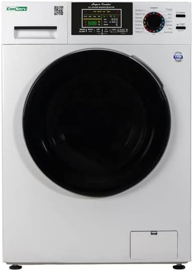 Conserv Digital Compact 110V Vented/Ventless 18 lbs Combo Washer Dryer 1400 RPM (White)