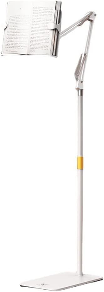Height Adjustable Reading Book Floor Bracket Long Arm Table Bed Stand Multi Angle Rotation Holder