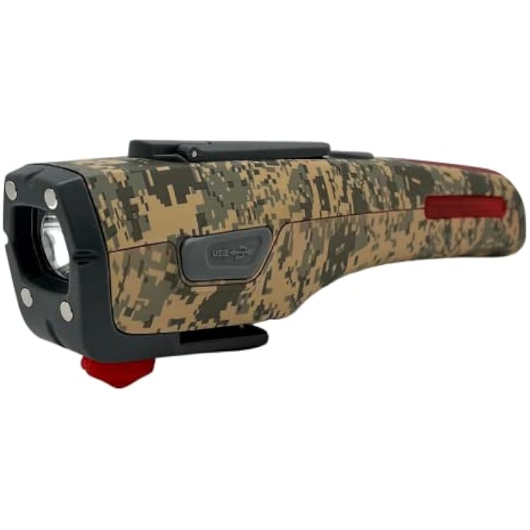 KELVIN 8 Automotive Emergency Tool 8: Power Generator with USB Powerbank, Razor Sharp Seat Belt Cutter, Car Flashlight Emergency Kit, Safety Window Hammer, 100 db Emergency Siren - Camo