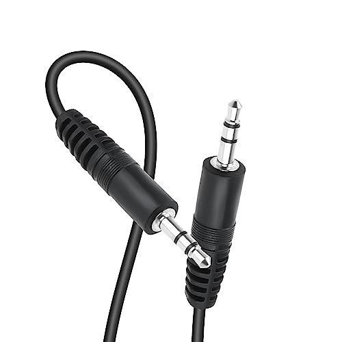 6ft Black Premium 3.5mm Audio Cable AUX-in Cord Compatible with Creative Sound Blaster Roar SR20 BT Speaker