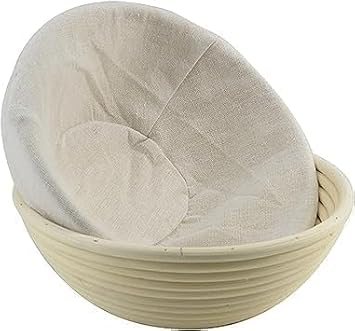 9 Inch Proofing Bread Basket Cloth,Round Cloth Baking Supplies Bread, Reusable Breathable Liner Cotton Flax Banneton Proofing Bread Cloths, Baking Tools and Accessories for Kitchen and Dining