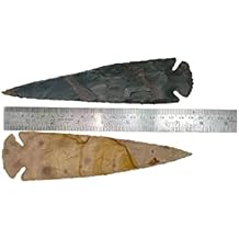 2PCS 7" Flint Points Arrowhead Hadmade New Project Count Collection Spear
