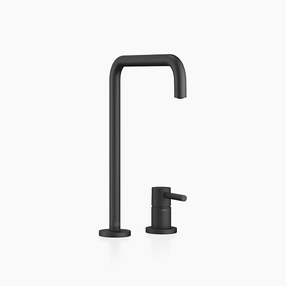 Dornbracht Two-Hole Mixer with Individual Flanges META Square 32815861 Black Matt