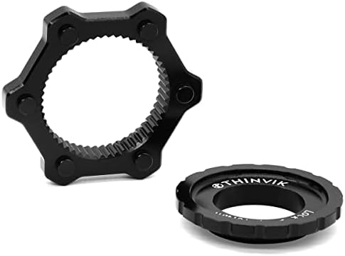 Thinvik Centerlock to 6-Bolt Rotor Adapter,Bike Hub Center Lock Conversion Adapter Centerlock to 6Hole Adapter Conversion Kit