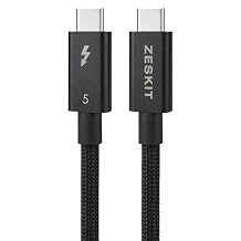 Zeskit Certified Thunderbolt 5 Cable 120Gbps 240W, 1m Braided