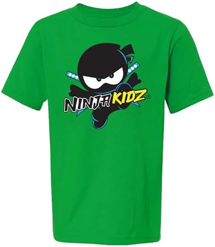 Ninja Kidz Official Original Logo Tee Boys Shirt Dress Your Ninja Kids in Cool Kids Clothes, Ninja Shirt Merch & Tee for Boys
