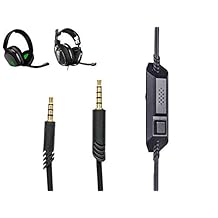 ienza Inline Mute with Volume Control Cable Cord Wire for AstroA10 A10 A40 A40 TR Gaming Headsets Designed for PC, Mobile, Smartphones, Xbox One and PS4 Gaming