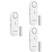 TechRise 2-in-1 Alarm & Chime, Easy-to-Install Door Alarm Sensor, 3-Level Volume Adjustment, Pool, Kids & Home Safety (3 Pack)