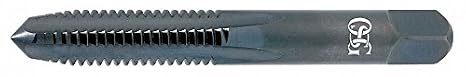 Straight Flute Tap, M6x1, Bottoming, 3 Flutes, Metric Coarse (2 Pieces)