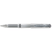 uni-ball 60658 Uniball Gel Impact Roller Ball Capped Gel Pen, Silver Metallic Ink, Medium