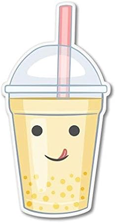 Bubble Tea Cute Vinyl Sticker - Car Phone Helmet Bumper Sticker Decal