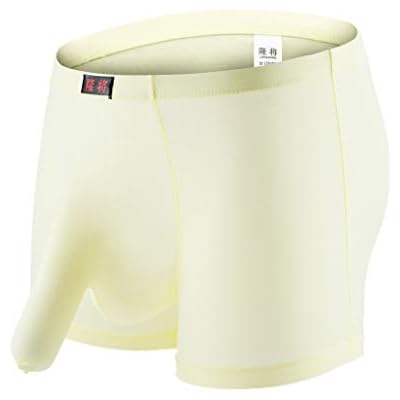 Generic Mens Erotic Tight Elephant Trunk Boxerss,Ultra-Thin Enhancing Bulge Pouch Underwear Trendy Separated Pouch Boxerss