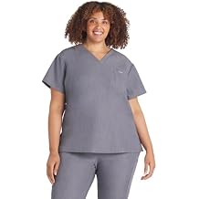 DOLAN Mayfair V-Neck Core Scrub Top, Womens Medical Scrub Top, 2-Pocket, Soft and Durable, Easy Care Graphite