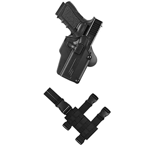Universal OWB Holster Compatible for Glock|Sig Sauer|CZ|Ruger|S&W|1911|Taurus|Springfield Armory|Beretta etc 80 PistolsDrop Leg Holster