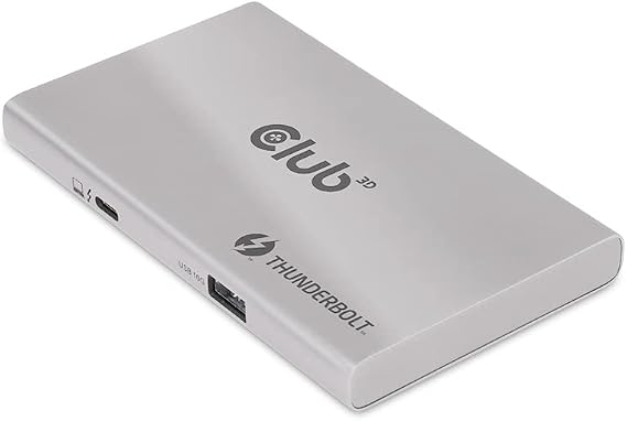 Club 3D CSV-1580 Smart Power Portable 5-1 Thunderbolt 4 Hub, Max 60W Charging for Laptop, 8K @30Hz or Dual 4K@60Hz Display