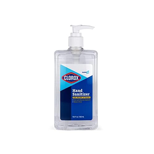 Clorox Pro Hand Sanitizer Gel with Pump, Bleach-Free, Aloe & Vitamin E Kills More Than 99.999% of Germs on Contact - Hand Sanitizer Gel Easy To Use Hand Sanitizing Gel, 16.9 Fl Oz