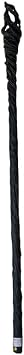 Pacific Giftware Black Twisted Witch Walking Cane Stick with Decorative Resin Handle, Gothic Fantasy Costume Accessory and Collector Display Piece 37.25" Long