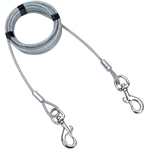 Coastal Pet Titan Giant Cable Dog Tie Out - Heavy-Duty Dog Tie Out Cable - Cable Tie Out for Dogs up to 150 lbs - Rust-Resistant Pet Tie Out Cable - Quality Dog Supplies - 30'