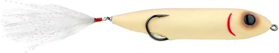 Zoo Pup Topwater Lure | Weedless Frog with Lifelike Action| Bone, 1/2 oz.