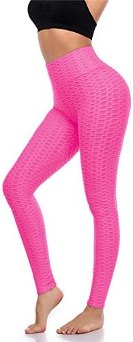 Cheapestbuy Scrunch Butt Leggings for Women High Waist Textured Yoga Pants Ruched Butt Lifting Workout Tights