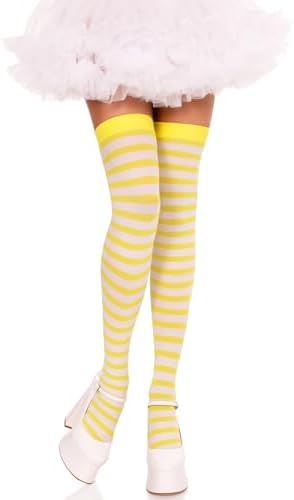 Leg Avenue Womens Nylon Stocking WStripe