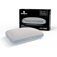 Bedgear Flow Performance Pillow, 1.0 Soft Cooling Pillow for Back, Side & Stomach Sleepers | Breathable Airflow Design with React Foam & React Blend Fill | Hypoallergenic, Washable Cover