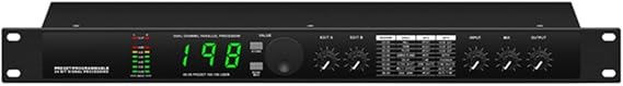 Professional Digital Reverberation Multi Effect Processor Audio Processor Equalizer Easy Install US PLUG, black, 500714569A2