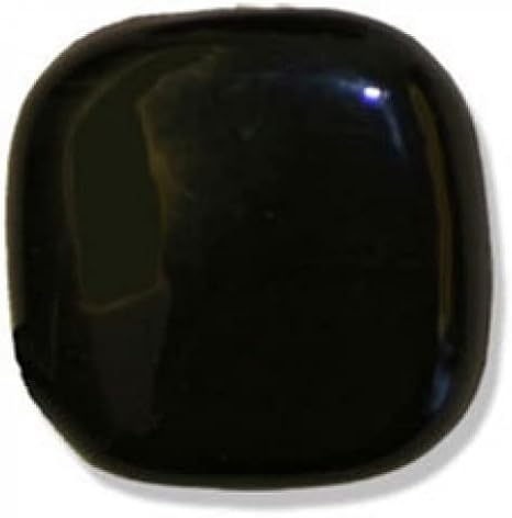 Impex Shiny Square Shank Buttons Black - per Button