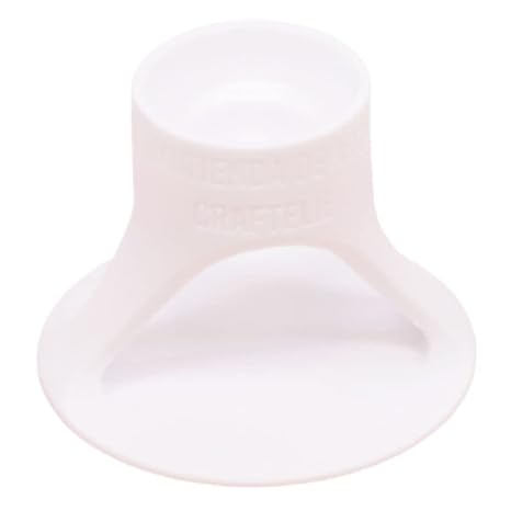Craftelier - Liquid Glue, Tape and Adhesive Tube Holder | Approx. Diameter Measurements 6.1 cm Base, 2.9 cm Top Nozzle and 1.5 cm Bottom Nozzle - White Colour