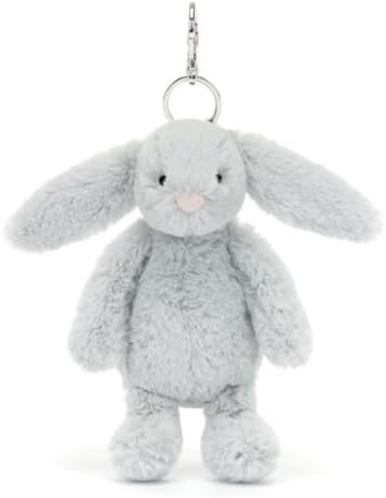 Jellycat Bashful Silver Bunny Bag Charm