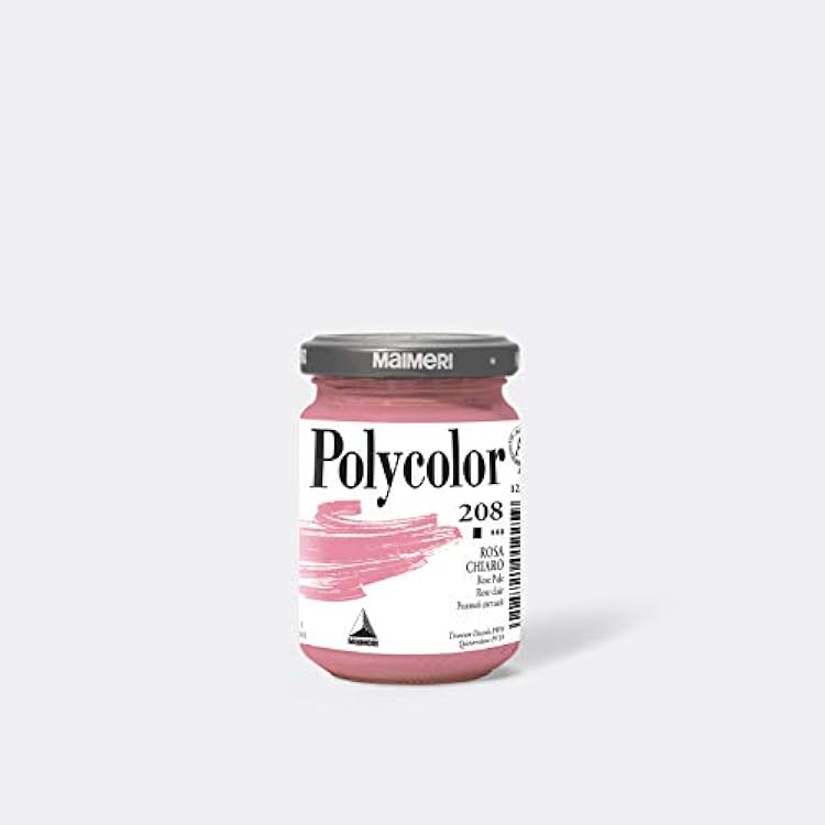Maimeri Polycolor Vinyl Paints - Rose Pale, 140 ml Jar