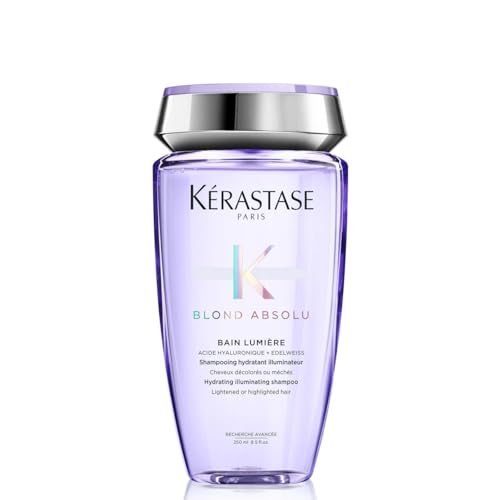 Kerastase Blond Absolu Lumiere Illuminating Shampoo For Lightened & Highlighted Hair - Intensely Hydrates & Illuminates Shiny Hair, Removes Impurities & Pollution