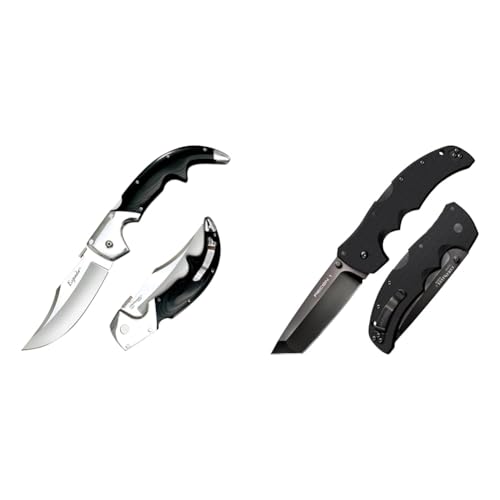 Cold Steel Espada Large and Recon 1 S35VN Steel Folding Knives with Tri-Ad Lock, G10 Handles, Pocket Clips