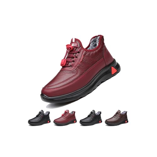 Winter Boots for womens Snow Fur Lined Warm Ankle Boot Comfort Non-Slip Slip on Ankle Snow Trekking Shoes Outdoor Hiking