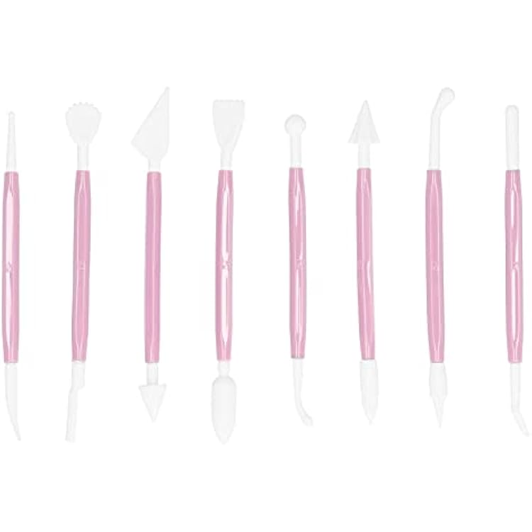 8 Pieces Cake Decorating Tools, Fondant Tool DIY Fondant Tool Cake Pastry Carving Cutter Chocolate Decorating Molds Set Cookie Fondant Modeling Setrose