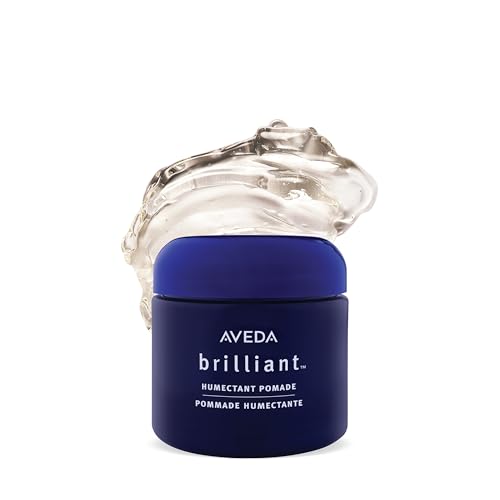 Aveda Brilliant Humectant Pomade | Enhances Curl | Adds Shine and Definition | for Wavy, Curly & Coily Hair Types | Jasmine, Rose, Clove Aroma | 2.5 Ounce