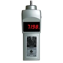 Shimpo DT-107A Handheld Tachometer with 6" Wheel, LED Display, 0.10 - 25000rpm Range