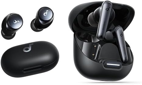 Soundcore by Anker Space A40 Adaptive Active Noise Cancelling Wireless Earbuds, Reduce Noise by Up to 98%, and Liberty 4 NC Wireless Earbuds, 98.5% Noise Reduction