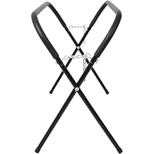 Heavy Duty Work Stand Heavy-Duty Folding Work Stand, Foldable Work Table for Garage and Shop Best Use for Bumpers Fenders Doors Hoods Works 750 Pound Capacity (Black + Steel)