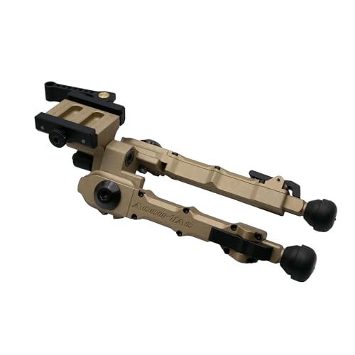 Accu-Tac BR-4 G2 Bipod, Arca-Swiss Spec QD Mount, FDE, Adjustable 4-Position Legs & Cant, Lightweight Aircraft Aluminum for Long Range & Competition Stability TBRASQD-G204