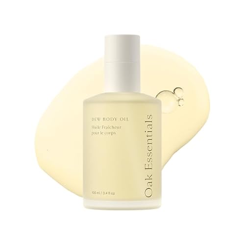 Oak Essentials Dew Body Oil, Hydrating Dry Body Oil for Women, Fast-Absorbing, Non-Greasy Finish, Ideal for Dry Skin, 3.4 Fl OZ