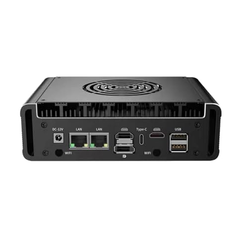 Micro Firewall Appliance,Industrial Mini PC I7-4600U, 4K 2HDDP Triple Dispaly ,Desktop Computer HomeOffice 2 LAN,USB3.0, RS232 COM,WiFi,Type-C,Firewall Router PC AES-NI, 8GB RAM 256GB SSDM.2 Nvme