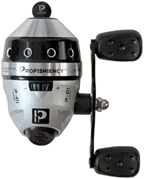 ProFISHiency High-VIZ Spinning Reel | Super Thin 2500 Series Spinning Reel | 5.2:1 Gear Ratio | 8+1 Stainless Steel Bearings | High Strength Graphite Body | Pre-Spooled w/Hi-VIZ 10lb Braid