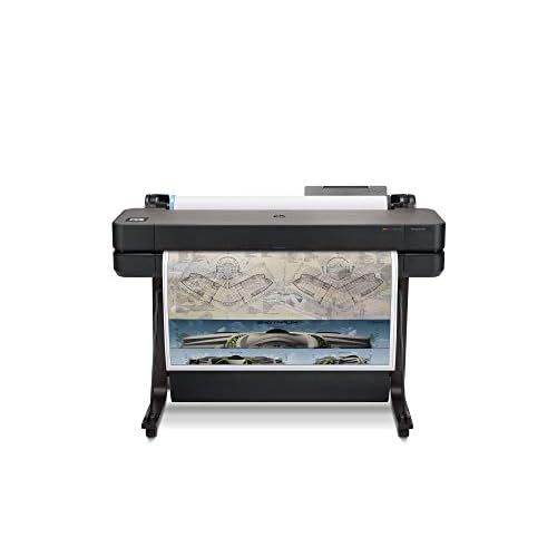 HP DesignJet T630 Large Format Wireless Plotter Printer - 36, with Auto Sheet Feeder, Media Bin & Stand 5HB11A