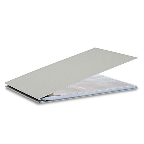 Pina Zangaro Bex Screwpost Binder, Gray, 11x17 Landscape, Includes 20 Pro-Archive Sheet Protectors 34062