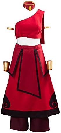 Katara Cosplay Costume Outfit Fire Nation Shirt Pants with Bag Suits Halloween Dress