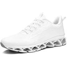Mens Running Shoes Casual Sport Athletic Fashion Walking Sneakers Lace up Blade Non Slip Breathable Mesh