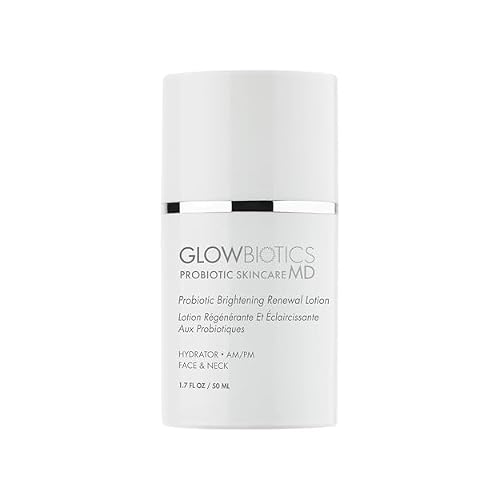 Glowbiotics Probiotic Brightening Renewal Lotion 1.7 fl oz Lightweight Dark Spot Correcting Moisturizer with Hyaluronic Acid Niacinamide and Green Tea